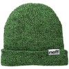Neff Fold Heather Beanie Hat - Black/Slime, One Size