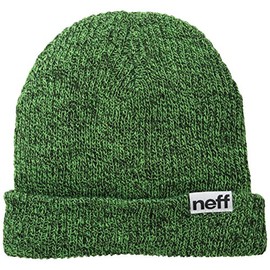 Neff Fold Heather Beanie Hat - Black/Slime, One Size