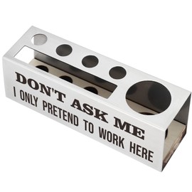 Funny Office Desk for Women, DON’T ASK ME, I ONLY PRETEND TO WORK HERE Sarcastic Workplace Humor Gift for Coworkers Colleagues, Employees Office Pencil Holder for Desk SD282