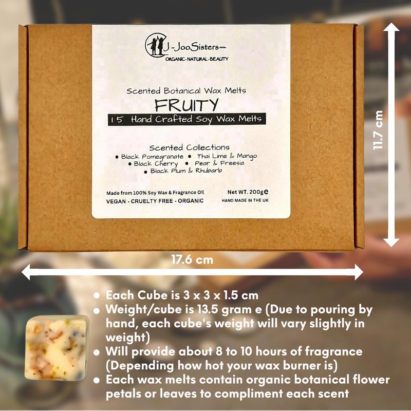 Fruity Collections - Highly Scented Botanical Wax Melts Collections (15