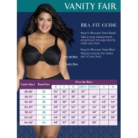 Vanity Fair Women's Full Figure Front Closure Bra, Beauty Back Smoothing, Lightly Lined Cups up to DDD, Neutral, 42C