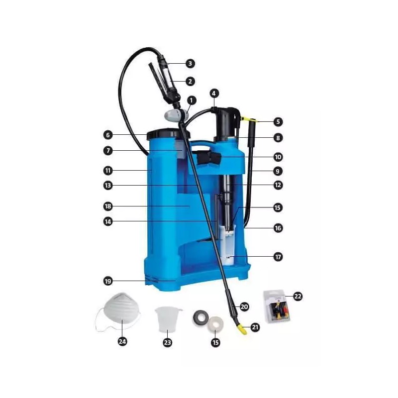 Matabi Evolution Landscape Professional BackPack Sprayer Commercial 3 Gallon