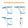 2 Pieces Gas Spring Support Hinges Spring Hinges Soft Close