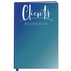 BookFactory Client Record Book/Customer Tracking Journal - 100 Pages 6'' x 9'', Soft Touch Laminate Hardbound (Made in USA)