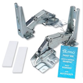 DL-pro 481147 00481147 Fridge Hinge Suitable for Miele 5546050 Neff Bosch Siemens / AEG Electrolux 407131425/8 Fridge / Built-in Fridge / Freezer