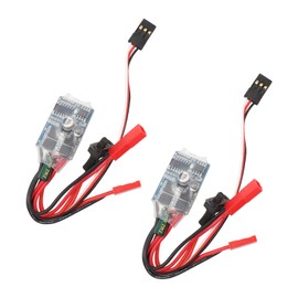 RUIZHI Pack of 2 RC Car ESC RC ESC 10A Speed Controller for Brushed Motor with Brake for RC Car Boat Tank