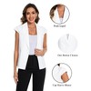 MINTLIMIT Women’s Cap Sleeve Blazer Vest with Peak Lapel One