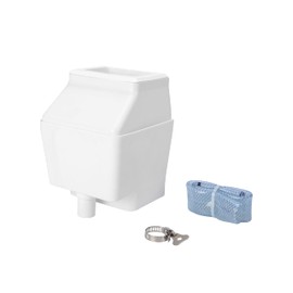 QuzmoLv Downspout Diverter Rainwater Harvesting System with Filter, 3 Sizes for Round/Square/Rectangular Downspouts, White