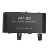 2 Channel Sound Amplifier Balanced 1/4 Inch 6.35mm Gain Independent