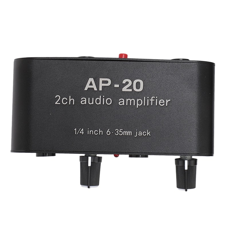 2 Channel Sound Amplifier Balanced 1/4 Inch 6.35mm Gain Independent
