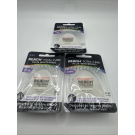 Reach Lot Of 3 Reach Total Care Plus Whitening Mint Dental Floss 30 Yards Ea New