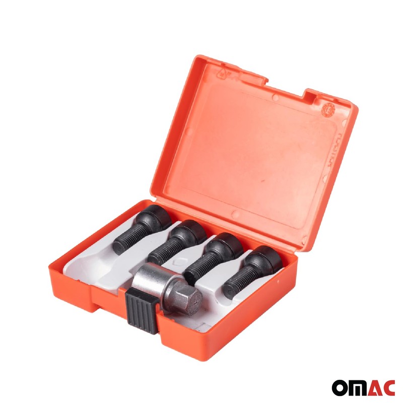 Wheel Lock Kit for Mercedes GLE 2015-2018 M14X1,5 Bolt Black