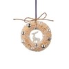 Gift Company - Hanging Wreath with Deer, Diameter 10 cm,
