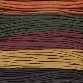 Paracord Bracelet Kit – 5 Hanks of 25 Feet of 550 Paracord 125 Feet Total with 10 Side Release Buckles - Perfect for Home, Auto, Emergency Use, and Crafting Bracelets