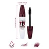2 Pieces 7D Waterproof Mascara, Natural Length,Long-Lasting & Buildable Volume,