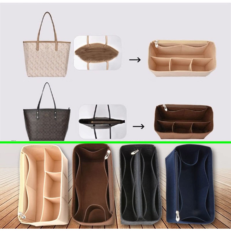 Lckaey Purse Organizer Insert for coach bag insert tote organizer