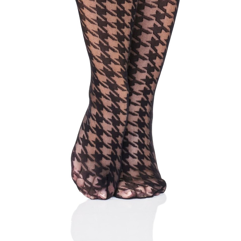 Gi&Gi Tights Large Sizes Women's Pattern Transparent Tights 40 Denier