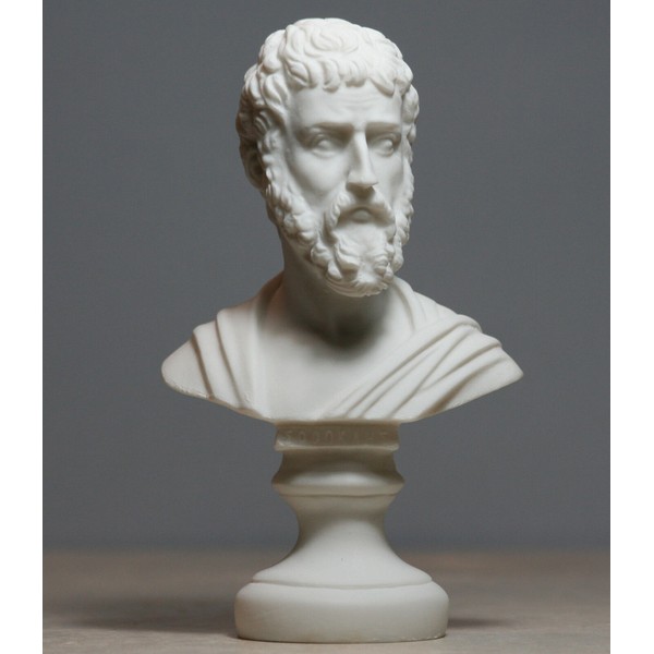Sophocles Greek Ancient Writer Playwright Handmade Bust Head Statue Sculpture