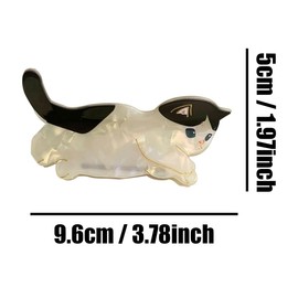 Cute Kitten Hair Clips,Novelty Acetate Hair Clip,Small Cat Claw Clips for Women,Playing