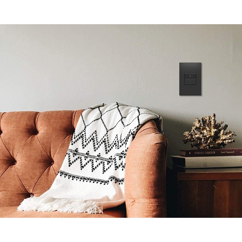 Legrand adorne 20A 4-Way Paddle Switch in Graphite Finish with