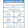 Kalkehay 3" 25Ft Line Set Cover Kit for Mini Split