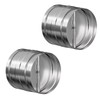 [Upgraded] Hon&Guan Duct Damper 4 inch, Backdraft Damper One-Way Airflow