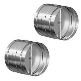 [Upgraded] Hon&Guan Duct Damper 4 inch, Backdraft Damper One-Way Airflow Vent Damper Backflow Preventer for 4 Inch Duct Dryer Vent Hose-2pcs