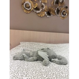 JEIIYCAT 12" Green Dragon Stuffed Animals Toy, Cute Green Dragon Plush Soft Dragon Plushies Pillow Gifts for Kids Girlfriend Birthday Christmas Mother's Day