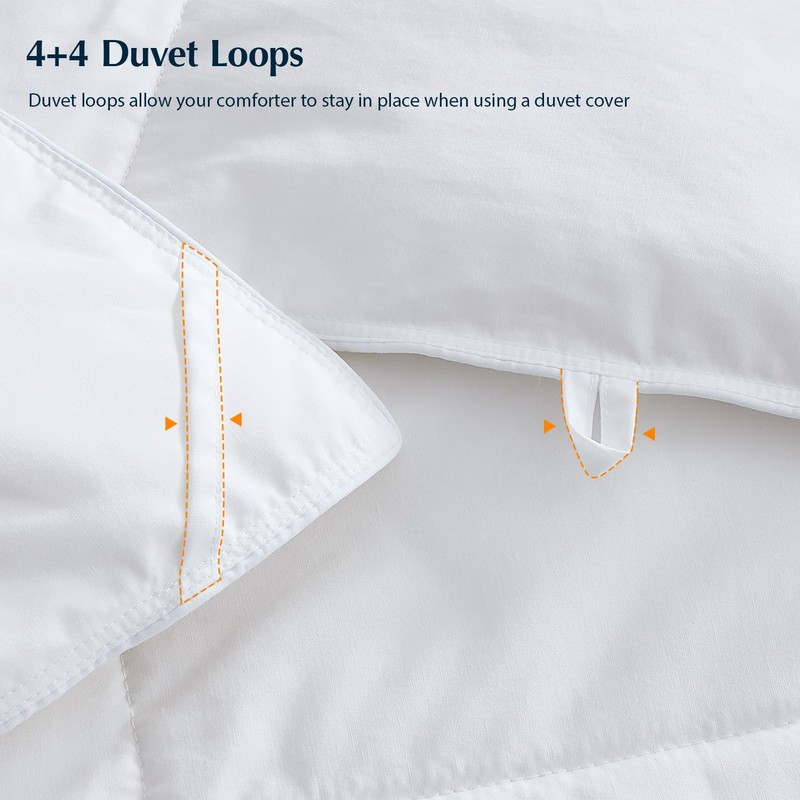 Pacific Coast Lightweight Goose Feather Down Fiber Comforters King Size,