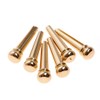 12pcs Acoustic Guitar Bridge Pins Gilding Brass Gold