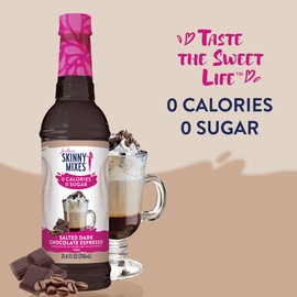 Jordans Skinny Syrups Sugar Free Signature Series 2 Pack - Salted Dark Chocolate Espresso and Chocolate Caramel Truffle - Gluten Free - Keto - Kosher - Made in the USA …