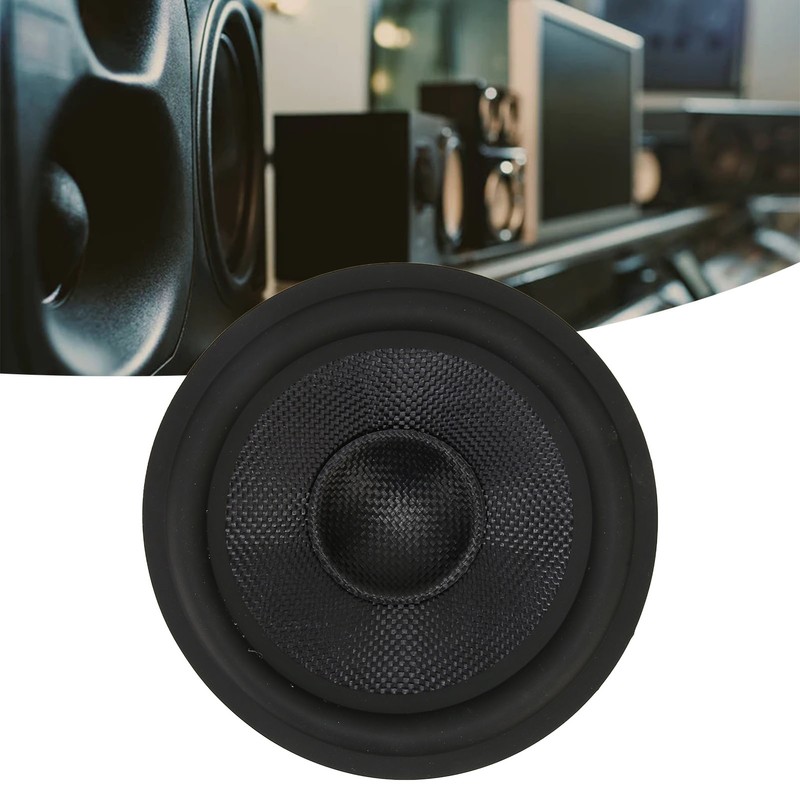 Speaker Cone Drum Paper 1 Inch Inner Diameter Rubber Surround