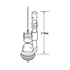 LIXIL INAX Large and Small Switchable Float Valve TF-2820C