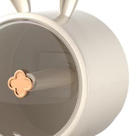 CHEOTIME Wall Mount Toilet Paper Box, Cute Rabbit Shaped Waterproof Modern Paper Towel Holder Jewelry Rack Tissue Dispenser for Bathroom