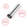 2-Pcs Heavy-Duty Stainless Steel Stove Pipes, 2.75-Inch Diameter, Reinforced Rolled-Edge,