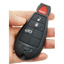 jokmoest Keyless Entry Replacement Key Fob Cover Case fit for Chrysler 300 Town Country Dodge Challenger Charger Grand Caravan Dodge 1500 2500 3500 Keyless Remote Entry Key Fob