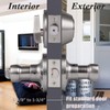 Probrico 4 Set of Satin Nickel Exterior Entry Lever and