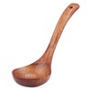 TsunNee Wooden Soup Ladle, Natural Wood Soup Spoon, Porridge Spoon,