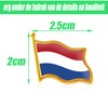 Rhungift 10 Pack Metal Netherlands Flag Lapel Pin Waving New