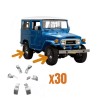 Unbranded For Land Cruiser 1969-1984 FJ40 Wheel Clips Set For