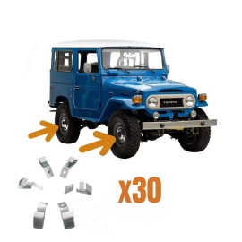 Unbranded For Land Cruiser 1969-1984 FJ40 Wheel Clips Set For Cover Hub Cap Only 30 Clips