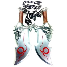 God of War Swords Kratos Blades of Chaos High Density Foam 1:1 Scale Props Silver