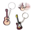 LJFEA 2 pcs Creative Bright Colour Musical Instrument Key Ring
