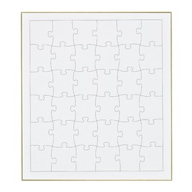 Beverly Colored Paper Puzzle, 36 Pieces, 9.5 x 10.7 inches (24.2 x 27.2 cm) WP-001
