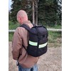 Fully Involved Stitching Firefighter Backpack Cooler (Black)