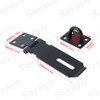Sayayo Padlock Hasp Door Clasp Door Lock Gate Latch 4