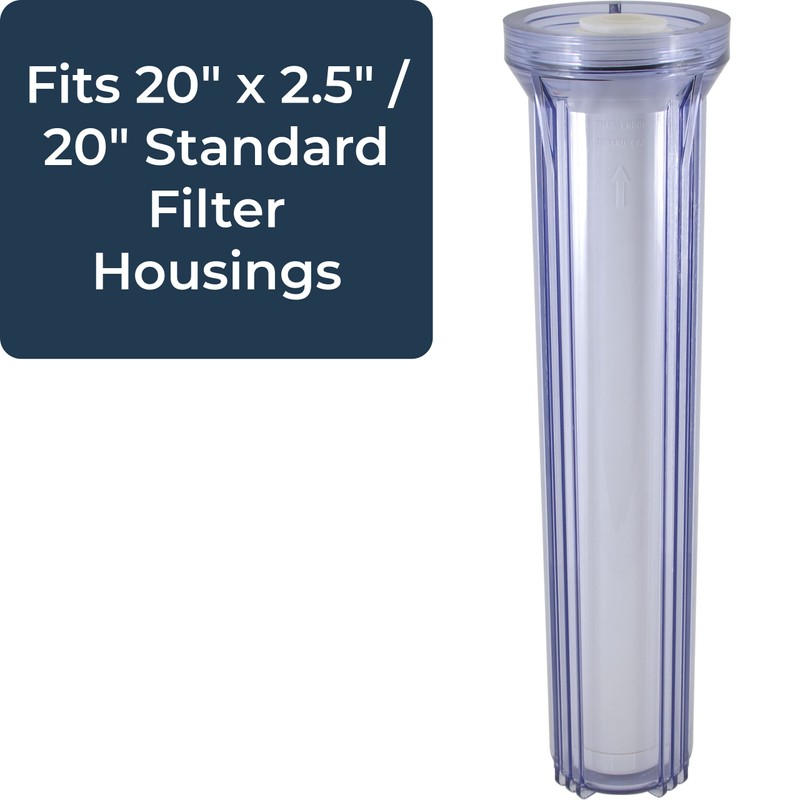 SpiroPure 20x2.5 Hard Water Filter, Descaler & Anti-Scale Filter for