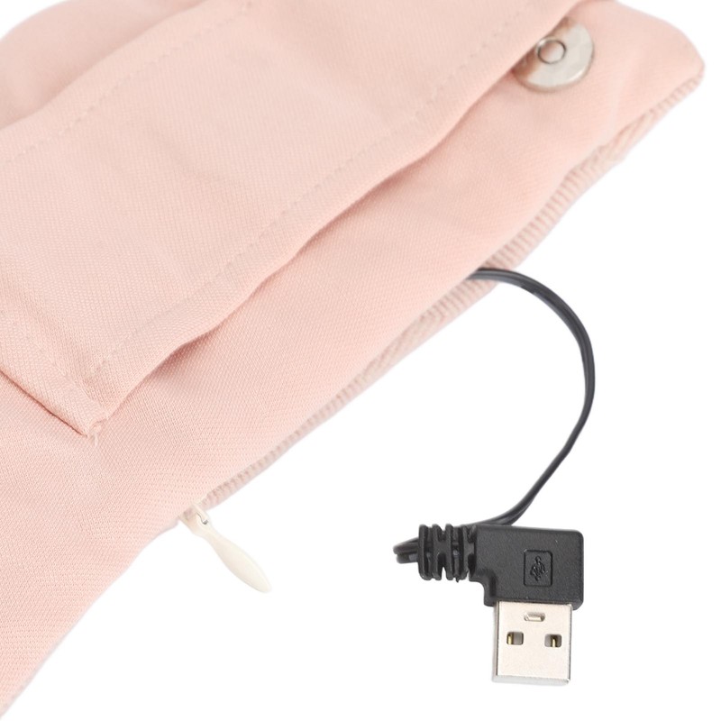 Heating Scarf Cotton Comfortable Concealed Button Washable USB Heated Scarf