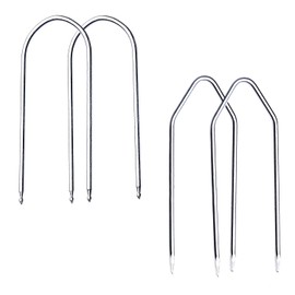 4 PCS Car Radio Removal Tool, U & V Shape Car Stereo Removal Tool, Professional Auto Radio Removal Keys, Universal Audio Release Keys for Easy Access & Repair (Silver)