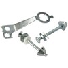 Tapco - 2438-00001 - Sign Mounting Brackets Kit, Aluminum, Slv